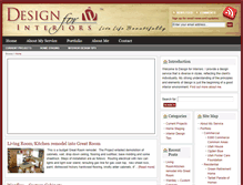 Tablet Screenshot of design-for-interiors.com